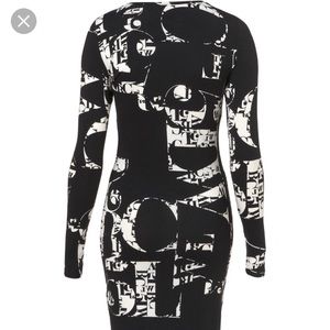 Topshop letter print dress